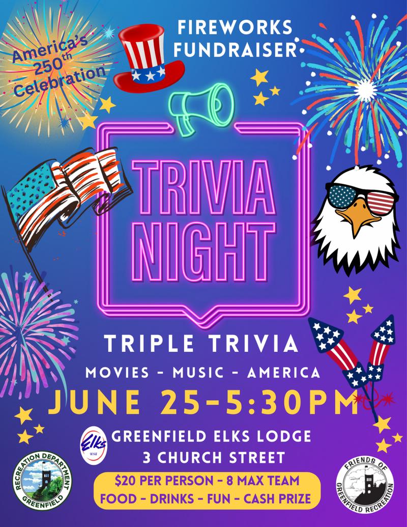 Mik Muller Hosts Triple Trivia Fundraiser for Fireworks on Thursday