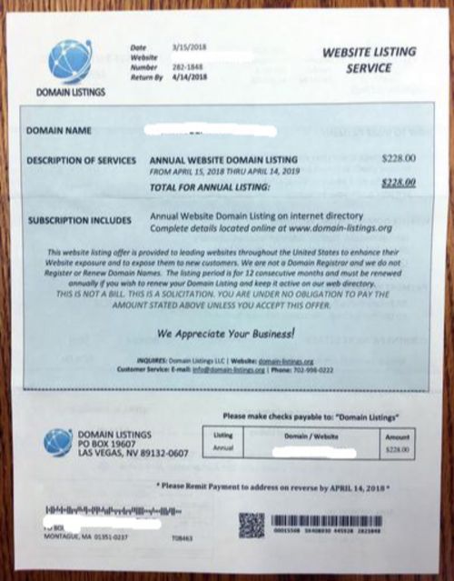 Domain Listings Website listing Service offer